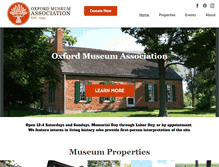 Tablet Screenshot of oxfordmuseumassociation.com